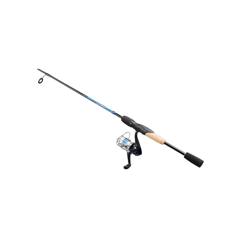 Okuma caña de pescar con acero y grafito color salmón, caña de spinning