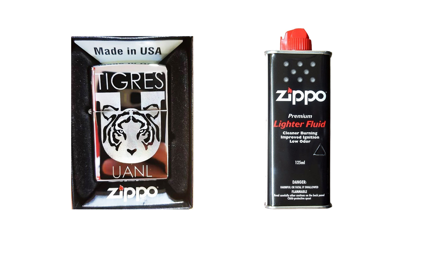 Encendedor Zippo Dorado Personalizado Con Grabado Y Gasolina – SUIZA +  XTREME