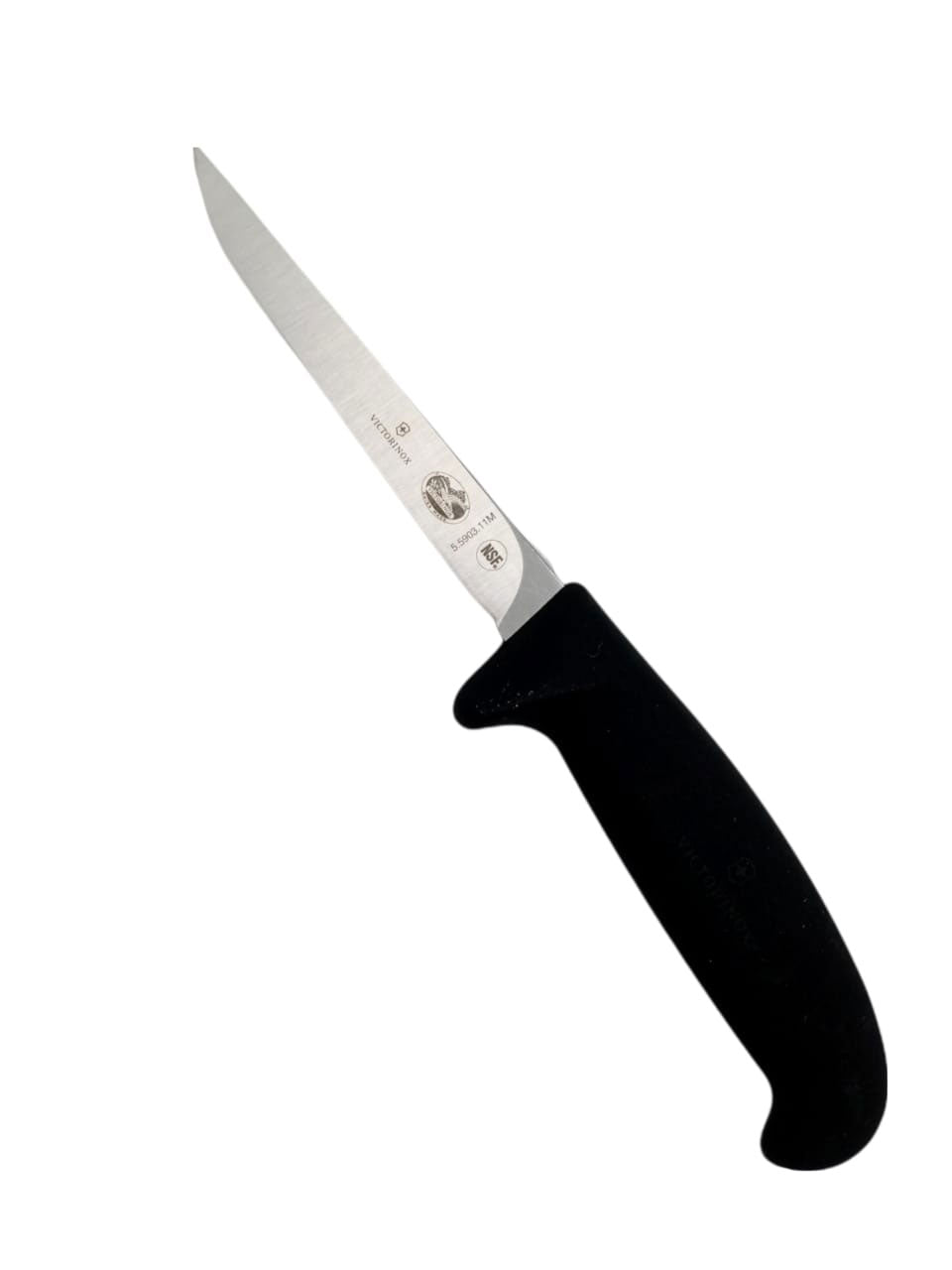 Victorinox Cutlery Cuchillo de carnicero recto de 12 pulgadas, mango  Fibrox, color negro