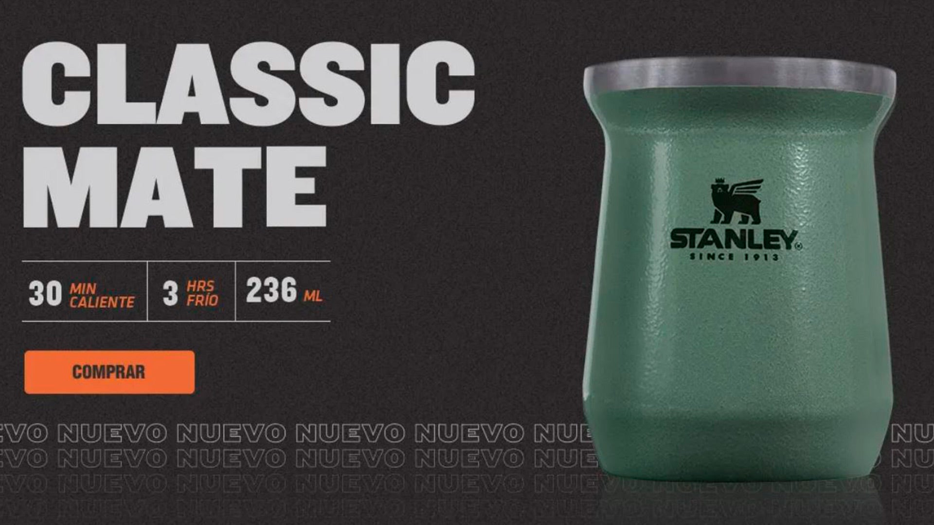 Original Thermal Stanley Classic Mate Cup - 236 ml - Red