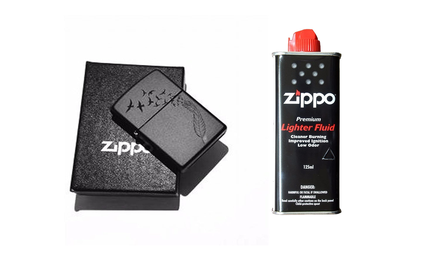 Zippo Negro Matte / Personalizado Nombre Logo Mas Gasolina – SUIZA + XTREME