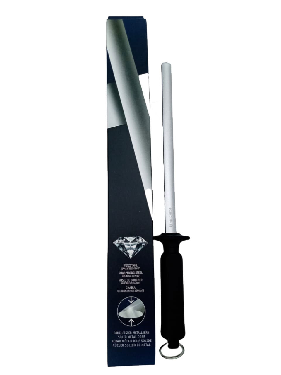 Chaira Diamante Victorinox Ovalada 9'' Nylon Negro (500517) – SUIZA + XTREME