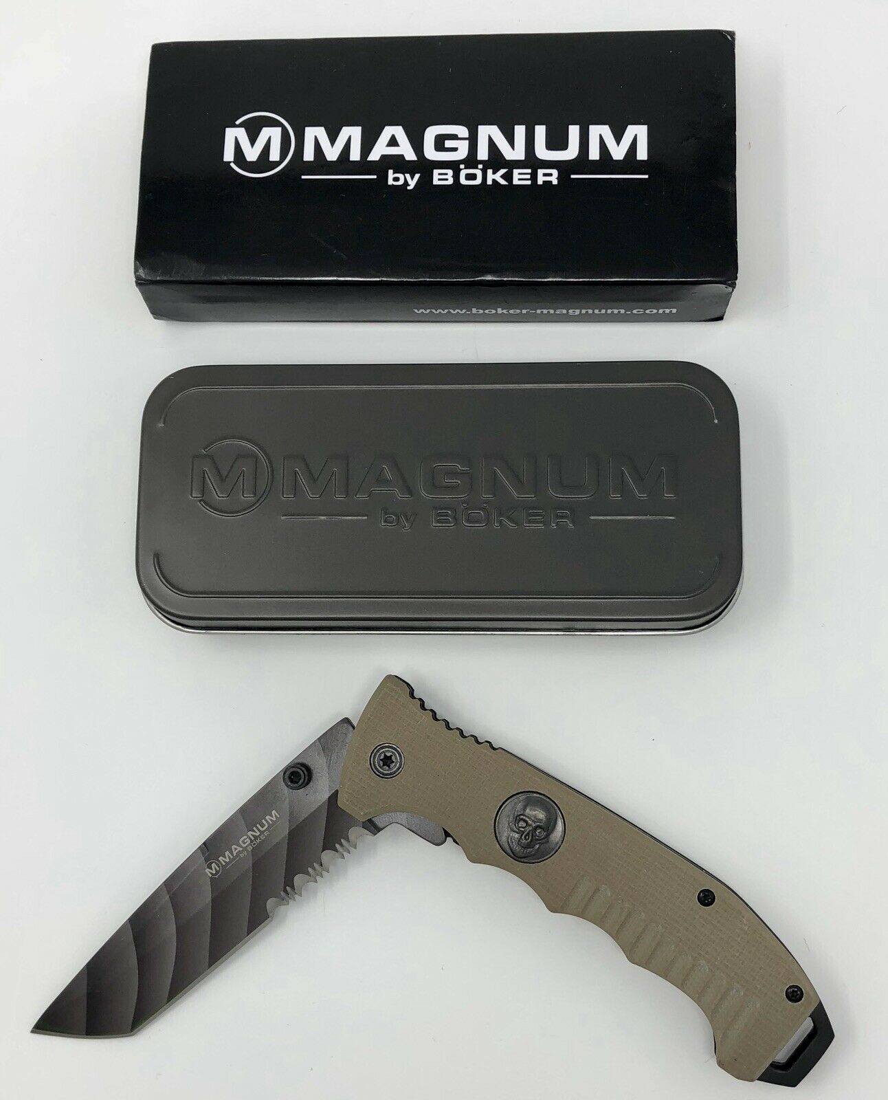 Navaja Tactica Calavera Boker Magnum Con Clip (01sc648n) – SUIZA +